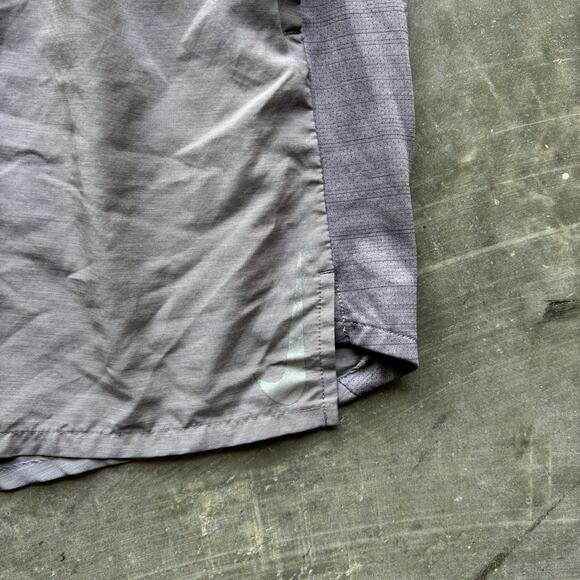 Nike Dri-Fit Running Shorts Men's Large Gray Lined Drawstring Athletic Training - Picture 4 of 11